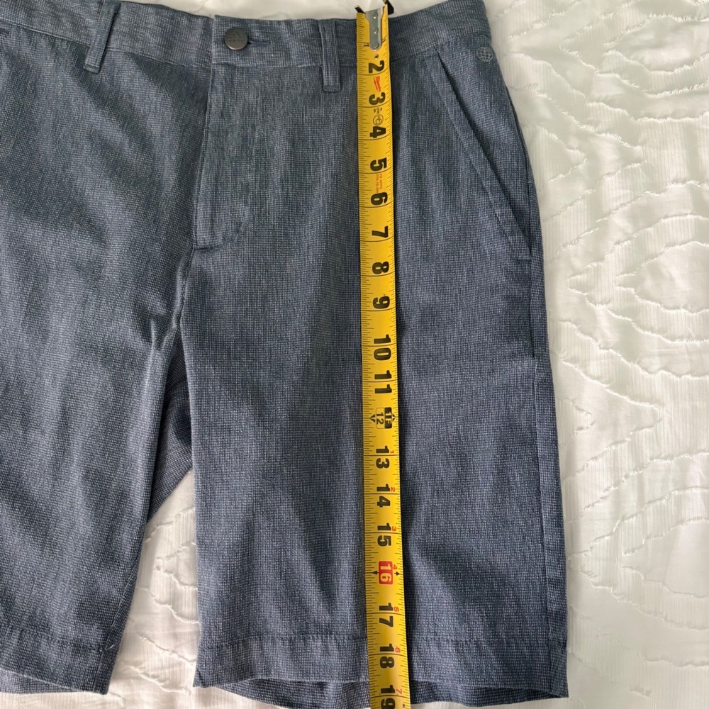 Adidas Golf Shorts Mens 30 Blue  Ultimate365 Crosshatch HA1463 - Picture 10 of 10